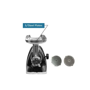 Nobel Meat Grinder with Stainless Steel Cutting Blade and Fine, Durable Gear Box Reverse Function NMG205