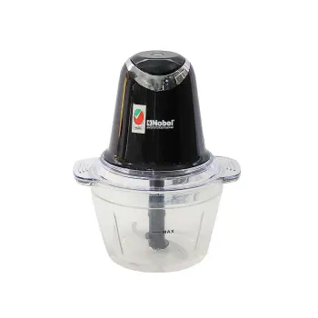 Nobel Chopper Black 1 Litre Glass Bowl Plastic Body NCFP363