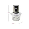 Nobel Chopper Transparent 1.8L Full Metal Gear Stainless Steel Blade NCFP418GP