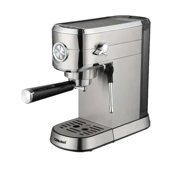 Nobel 1L Coffee Machine with Detachable Transparent Water Tank, 15-Bar Pressure, Automatic Espresso & Cappuccino Maker NCM15