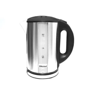 Nobel Kettles Stainless Steel 1.7 Liter Cordless Led Light Boiling Dry Protection Auto Shutoff NK172SS