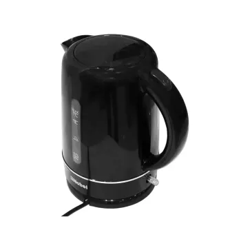 Nobel Electric Kettle 1.7 Liter Plastic Body Single Sided Water Window with 360 Degree Strix Control, Boiling Dry Protection Auto Shutoff NK17BK