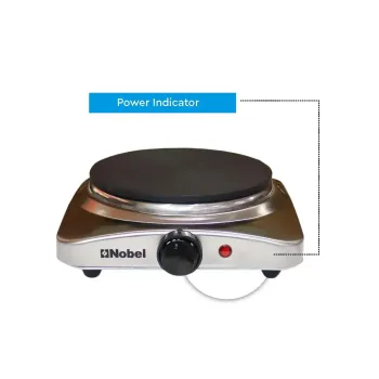 Nobel Hot Plate 1500W Single Burner Silver Model - NHP401SS