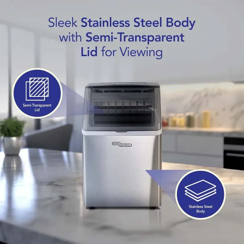 Super General 20 kg Ice-Maker Portable Ice-Machine SGIM022HS