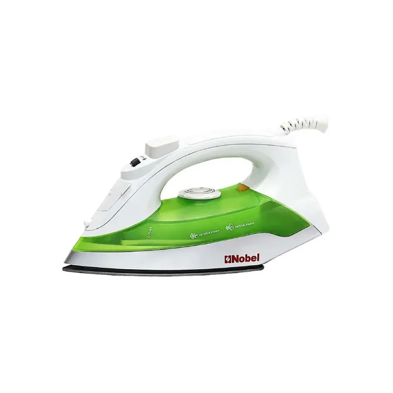 Nobel Variable & Vertical Steam Iron with Cord Length 2mtr, Cloth Seeve Cord, Non Stick Soleplate and Ergonomic Handle Design NSI246