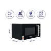 Super General 20L Compact Counter-Top Microwave Oven 1200W SGMG9214B