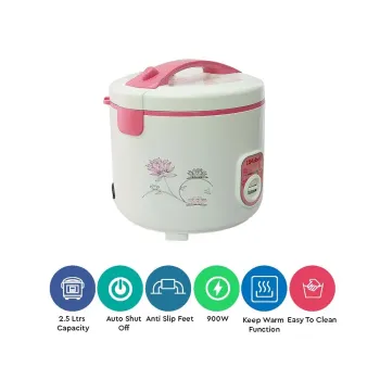 Nobel Rice Cooker – 2.5L, Auto Cook & Keep Warm, Non-Stick Bowl, Family Size NRC25