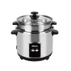 Nobel Rice Cooker Stainless Steel Tempered Glass Lid 28L 1000W NRC280S
