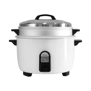 Nobel Rice Cooker 6Liters Steamer with Auto Shut-Off, Keep Warm Function, Dual Grip Handle, Aluminum Inner Pot, 1900W Model NRC600