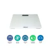 NOBEL WEIGHING SCALE White 180 KGS Tempered Glass Digital Anti Slip Feet NBS60WH