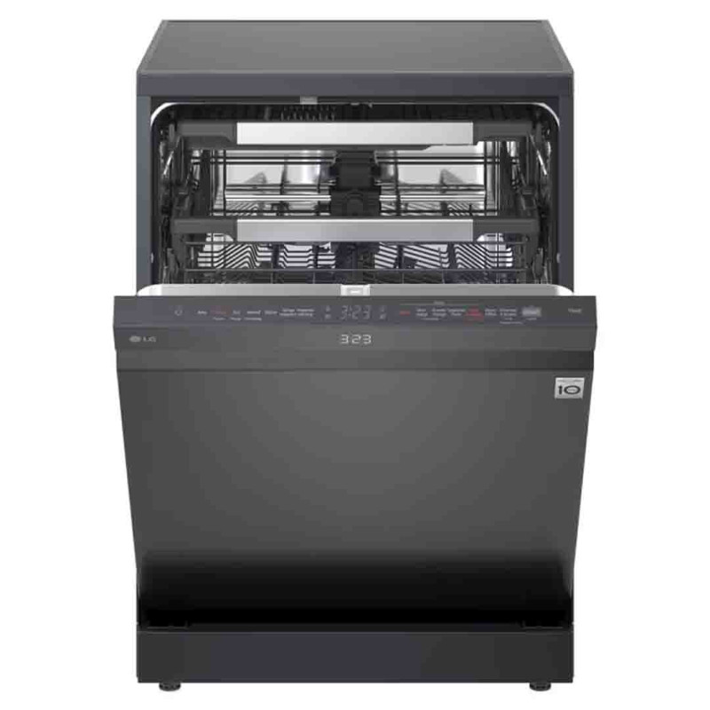 LG Dishwasher14 Place Setting Quad-Wash™ Dishwasher Machine Platinum Silver Model: DFC513FV