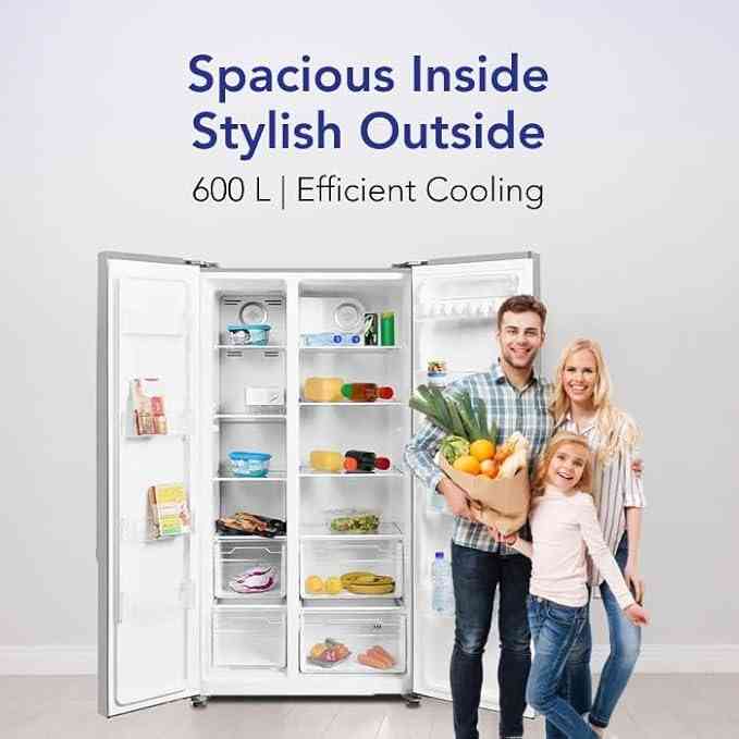 Super General 600L Gross Side-By-Side Refrigerator-Freezer, SGR860SBS