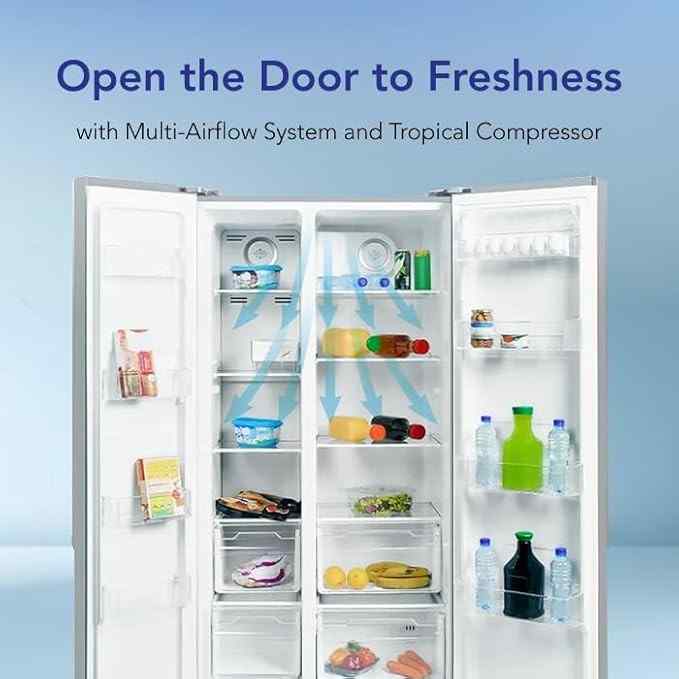 Super General 600L Gross Side-By-Side Refrigerator-Freezer, SGR860SBS