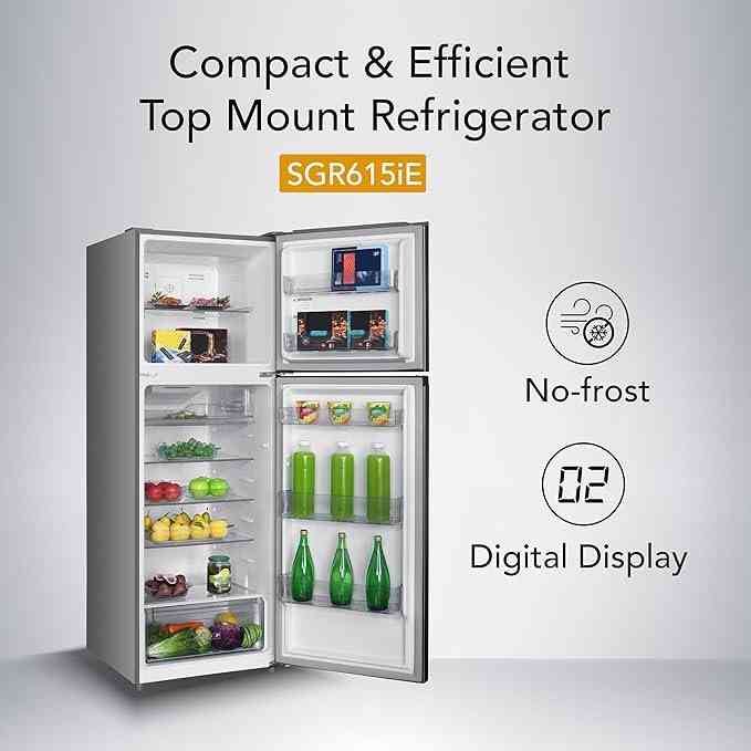 Super General 610L Top Mount Refrigerator SGR615IE, Tropical Inverter Compressor