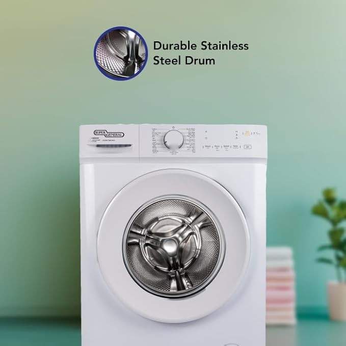 Super General 7.5kg Front Load Washing Machine SGW7560INV