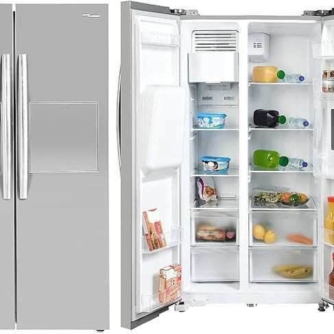 Super General 700L Side-By-Side Refrigerator-Freezer, Water Dispenser, Digital Control, SGR897SBS