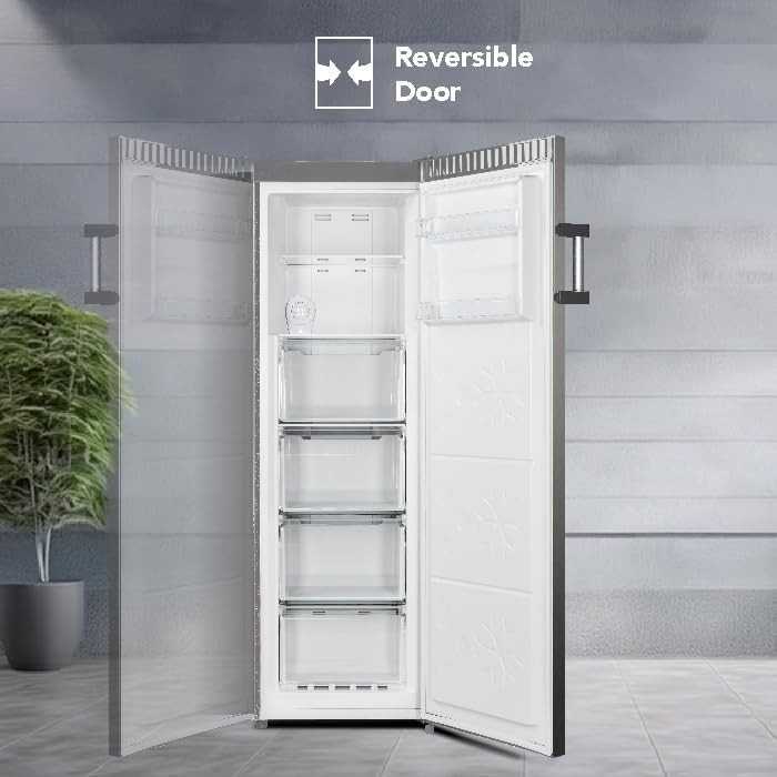 Super General 270L Upright Freezer SGUF381NFDCIE, No Frost, LED Display With Digital Control, Inverter Compressor