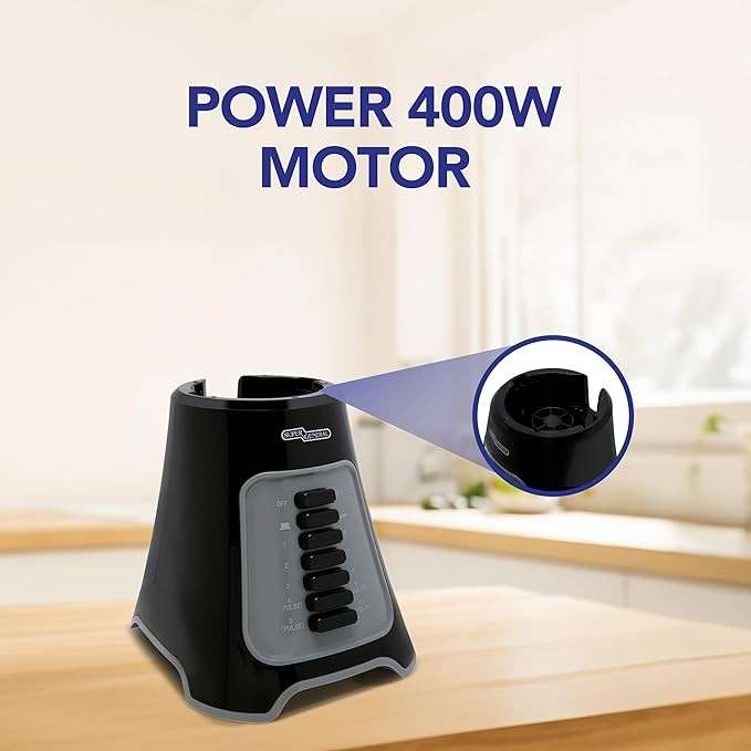 Super General 3-in-1 Blender SGBG40D, 400 watts power Mixer Chopper & Grinder