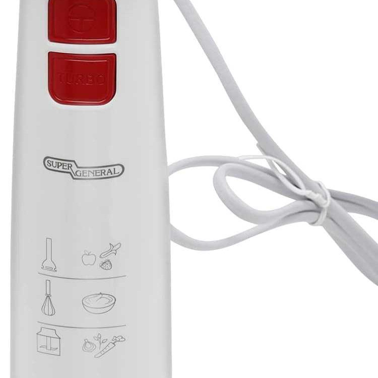 Super General Stainless Steel 3 in 1 Hand Blender SGHB196PD 600W
