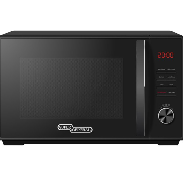 Super General 25 Liters Microwave Oven with Grill SGMM926NHB, LED Display