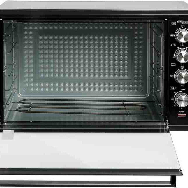 Super General 100 Liter Stainless Steel Electric Oven, Rotisserie-Grill, Convection-Oven, Thermostat, Timer, SGEO100TRC