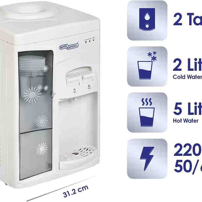 Super General Counter-Top Hot and Cold Water Dispenser SGL1131