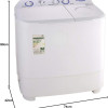 Super General 6 kg Twin-tub Semi-Automatic Washing Machine SGW610X